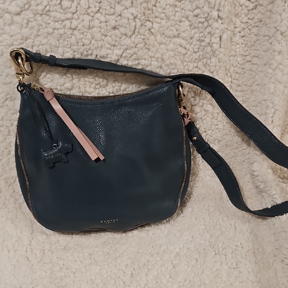 RADLEY LONDON Blue Jean and Pink Shoulder Bag
